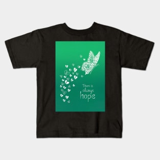 There is Always Hope Linocut Kids T-Shirt